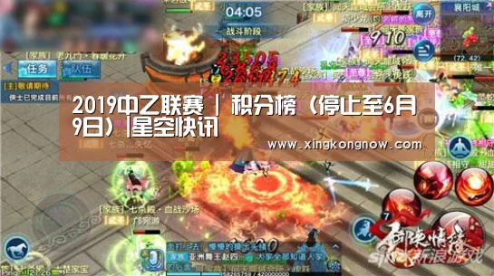 2019中乙联赛 | 积分榜(停止至6月9日)|星空快讯(图1) 星空快讯